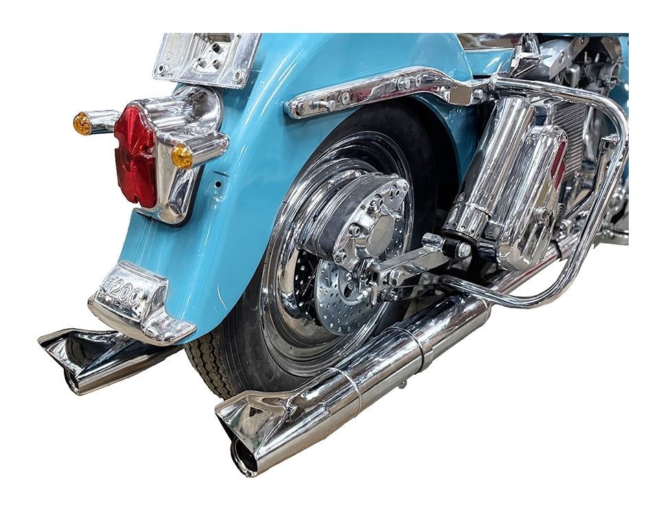 V-Twin Mfg. Original Style Mufflers For Harley FL 1961-1966 Chrome [Open Box]