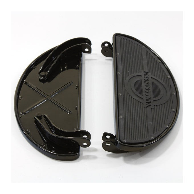  V-Twin Mfg. Oval Shape Floorboards With Rubber Inserts For Harley 1940-1984