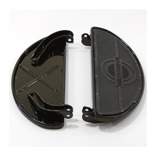  V-Twin Mfg. Oval Shape Floorboards With Rubber Inserts For Harley 1940-1984