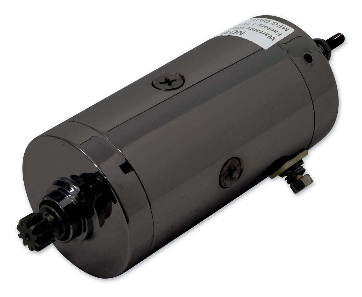  V-Twin Mfg. Prestolite Black Starter Motor Assembly For Harley 1966-1981