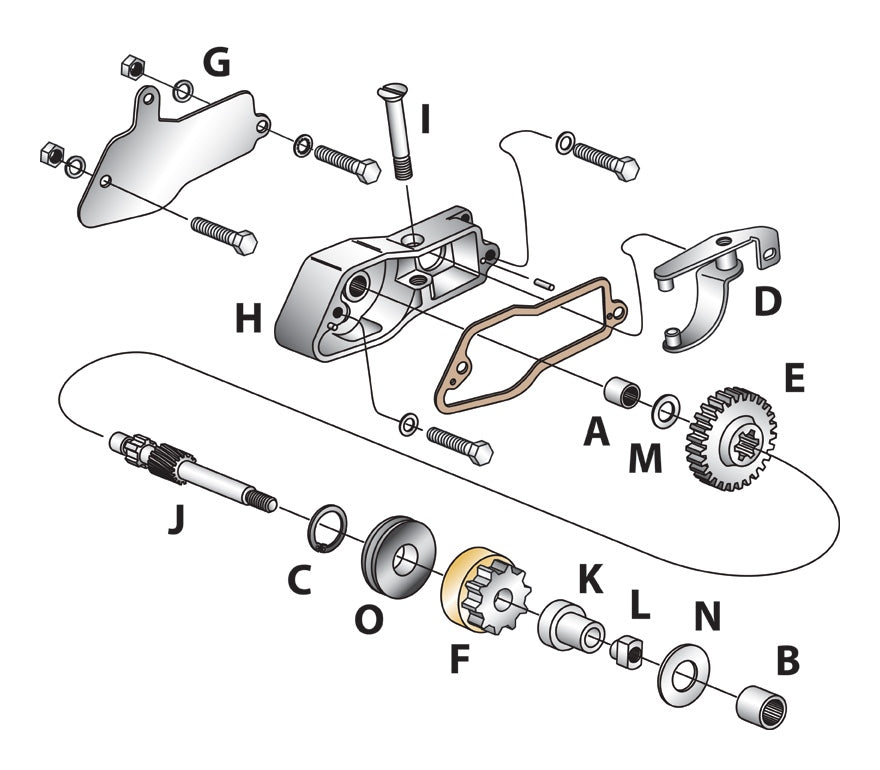  V-Twin Mfg. Prestolite Starter Housing Kit For Harley Sportster 1967-1980