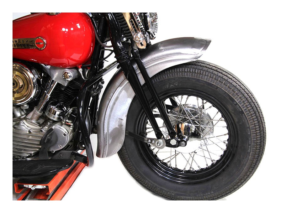 V-Twin Mfg. Raw Spring Fork Front Fender For Harley 1936-1957