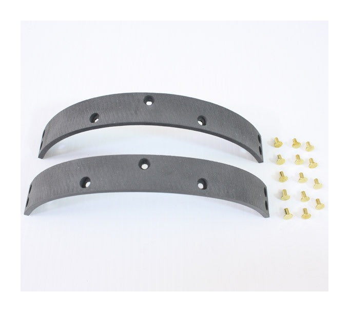  V-Twin Mfg. Rear Brake Shoe Linings With Rivets For Harley 1949-1978