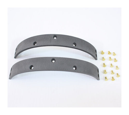  V-Twin Mfg. Rear Brake Shoe Linings With Rivets For Harley 1949-1978
