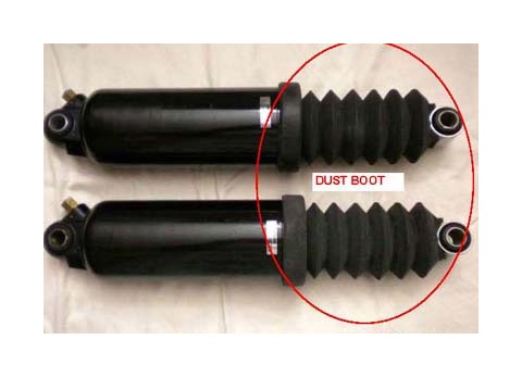 V-Twin Mfg. Rear Shock Dust Boot Set For Harley Touring 1997-2016