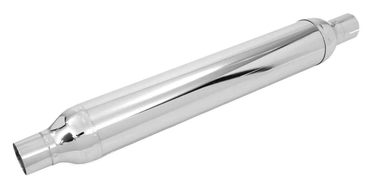 V-Twin Mfg. Replica 24" Chrome Cigar Muffler For Harley FL 1950-1957