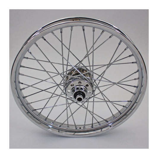  V-Twin Mfg. Replica 40-Spoke Chrome Front Wheel For Harley FXST / FXDWG 1996-1999