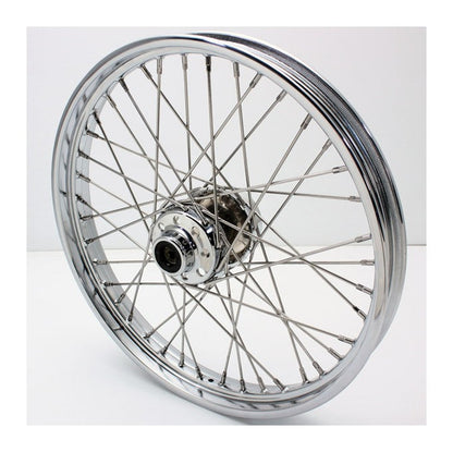 V-Twin Mfg. Replica 40-Spoke Chrome Front Wheel For Harley FXST / FXDWG 1996-1999