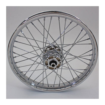 V-Twin Mfg. Replica 40-Spoke Chrome Front Wheel For Harley FXST / FXDWG 1996-1999