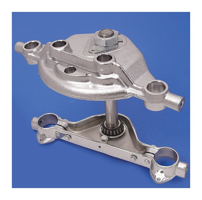  V-Twin Mfg. Replica Chrome Triple Tree Set For Harley Touring 1984-2008