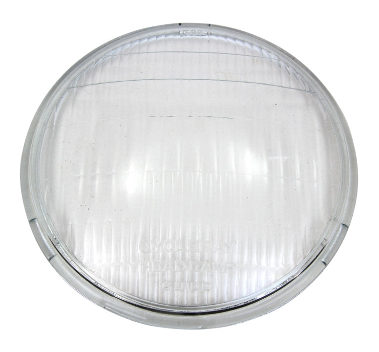 V-Twin Mfg. Replica Cycle Ray Headlamp Glass Lens For Harley FL / EL 1936-1948