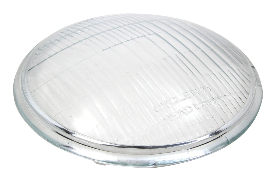 V-Twin Mfg. Replica Cycle Ray Headlamp Glass Lens For Harley FL / EL 1936-1948