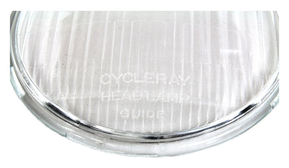 V-Twin Mfg. Replica Cycle Ray Headlamp Glass Lens For Harley FL / EL 1936-1948