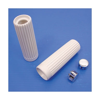  V-Twin Mfg. Replica Rib Style Grip Set For Harley 1958-1966