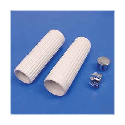  V-Twin Mfg. Replica Rib Style Grip Set For Harley 1958-1966