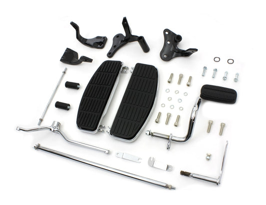  V-Twin Mfg. Rider Floorboard Kit For Harley Dyna 1996-2005