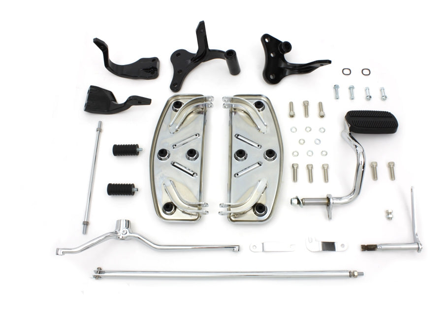 V-Twin Mfg. Rider Floorboard Kit For Harley Dyna 1996-2005