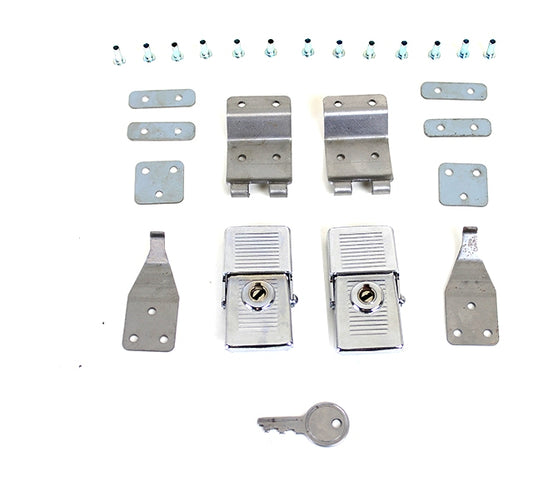  V-Twin Mfg. Saddlebag Lock Kit For Harley FL 1964-1968