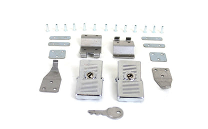 V-Twin Mfg. Saddlebag Lock Kit For Harley FL 1964-1968