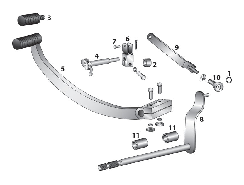 V-Twin Mfg. Shift Linkage Inner Lever For Harley Sportster 1975-1976