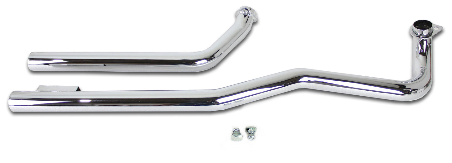 V-Twin Mfg. Shovelhead Exhaust Straight Pipe Set For Harley Shovelhead 1966-1984