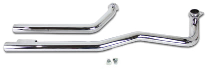 V-Twin Mfg. Shovelhead Exhaust Straight Pipe Set For Harley Shovelhead 1966-1984