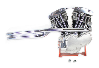 V-Twin Mfg. Shovelhead Exhaust Straight Pipe Set For Harley Shovelhead 1966-1984