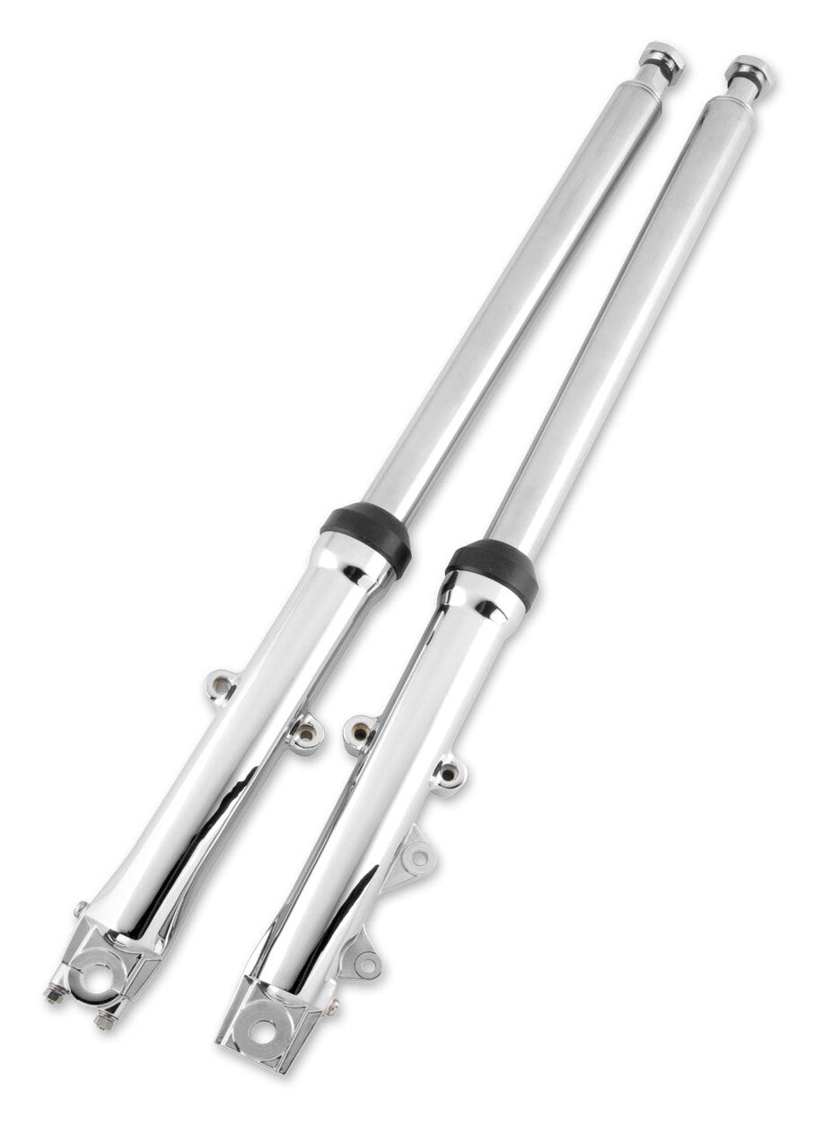 V-Twin Mfg. Single Disc Wide Glide Style Fork Legs For Harley FXST / FXWG 1982-1999