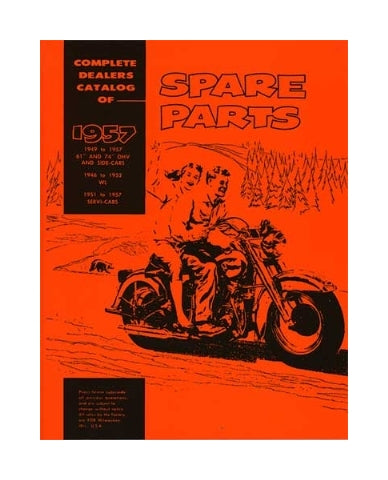  V-Twin Mfg. Spare Parts Book For Harley 1949-1957