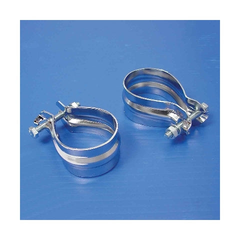 V-Twin Mfg. Stainless Steel Muffler End Clamp Set