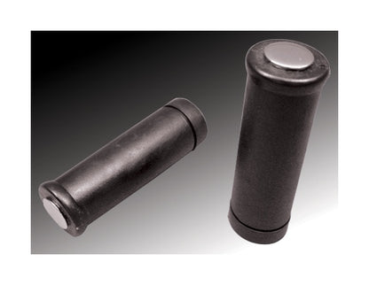  V-Twin Mfg. Stock Style Grip Set With Chrome Ends For Harley FL / FX 1962-1973