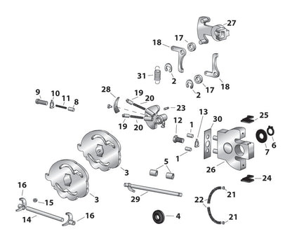  V-Twin Mfg. Transmission Shifter Cam Plate For Harley Sportster 1952-1976