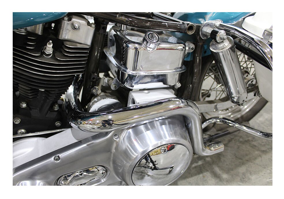  V-Twin Mfg. True Dual Exhaust Header Pipe Set For Harley FL 1970-1984