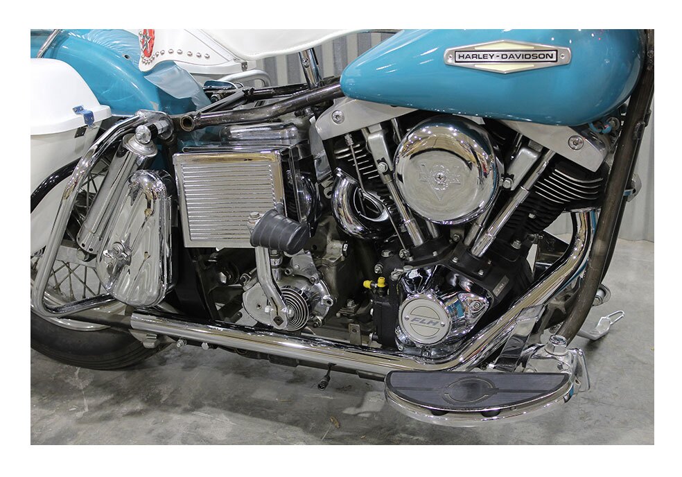  V-Twin Mfg. True Dual Exhaust Header Pipe Set For Harley FL 1970-1984