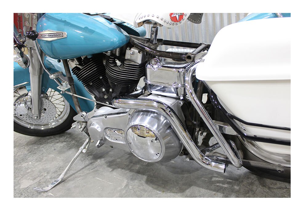  V-Twin Mfg. True Dual Exhaust Header Pipe Set For Harley FL 1970-1984
