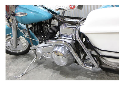  V-Twin Mfg. True Dual Exhaust Header Pipe Set For Harley FL 1970-1984