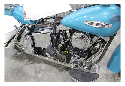  V-Twin Mfg. True Dual Exhaust Header Pipe Set For Harley FL 1970-1984