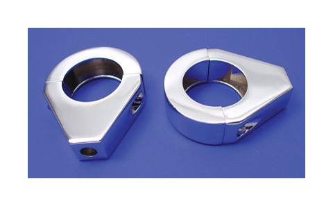 V-Twin Mfg. Turn Signal Clamp Kit For 35mm Fork Tubes