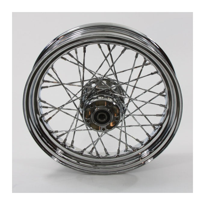 V-Twin Mfg. Twisted Spoke 16" X 3.0" Front Wheel For Harley FLSTS 2000-2007