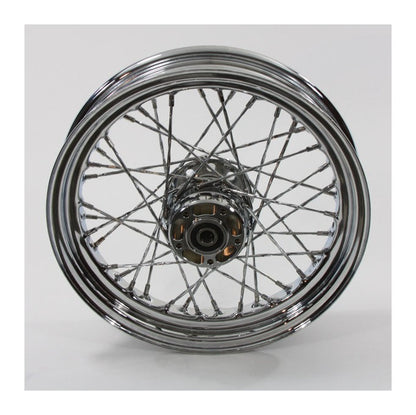 V-Twin Mfg. Twisted Spoke 16" X 3.0" Front Wheel For Harley FLSTS 2000-2007