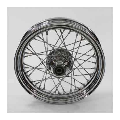 V-Twin Mfg. Twisted Spoke 16" X 3.0" Front Wheel For Harley FLSTS 2000-2007