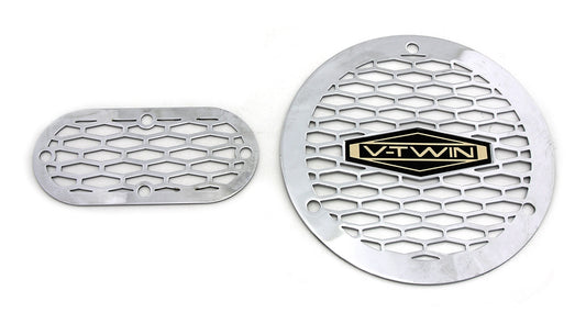  V-Twin Mfg. Vented V-Twin Derby And Inspection Cover Kit For Harley 1970-1998