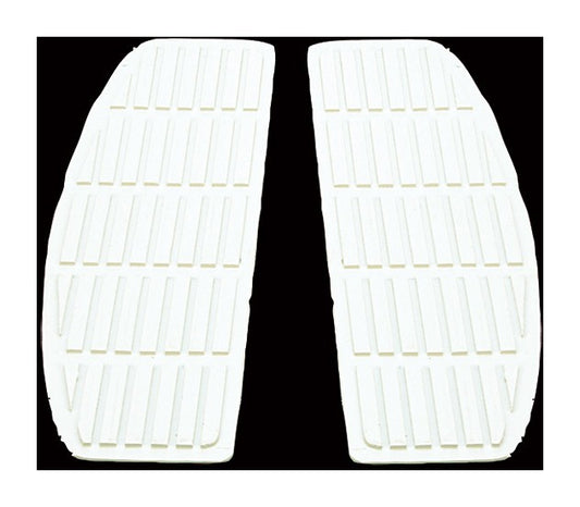  V-Twin Mfg. White Floorboard Mats For Harley FL 1966-1990